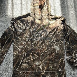 Realtree Brown and Green Camouflage Pullover
